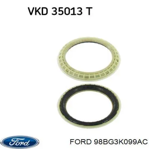 Rodamiento de soporte del amortiguador delantero 98BG3K099AC Ford