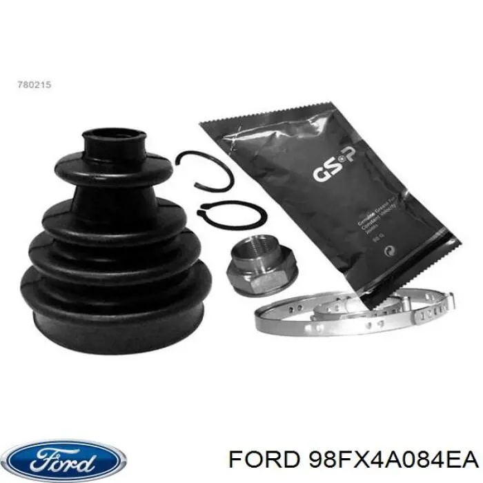 98FX4A084EA Ford fuelle, árbol de transmisión delantero exterior