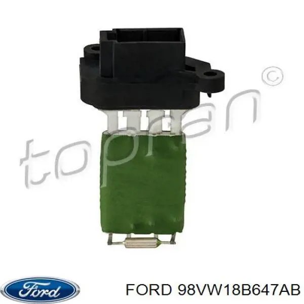 98VW18B647AB Ford Resistencia de calefacción