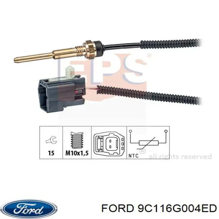 9C11 6G004 ED Ford sensor de temperatura del refrigerante