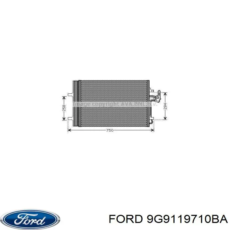 Comprar 9G9119710BA Ford Condensador de aire acondicionado