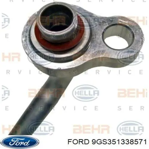 9GS351338571 Ford tubería de alta presión, aire acondicionado, de compresor aire acondicionado a condensador