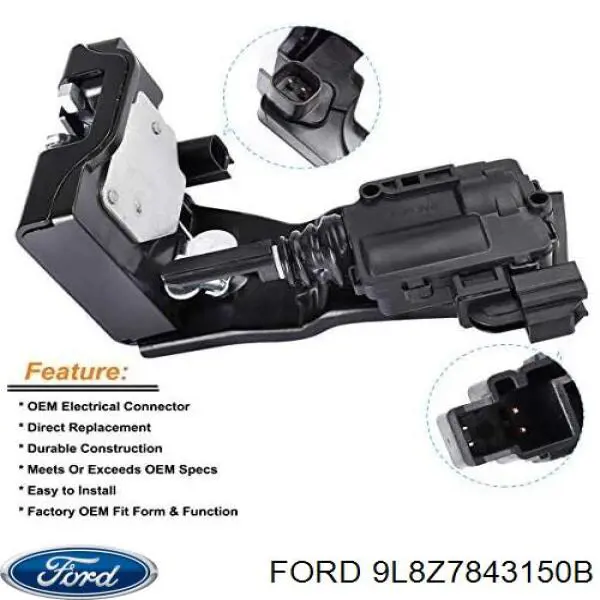 Comprar 9L8Z7843150B Ford Cerradura de puerta de maletero