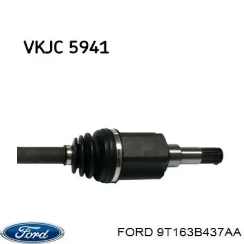 Semieje delantero izquierdo Ford 9T163B437AA precio, desde 88,57 EUR