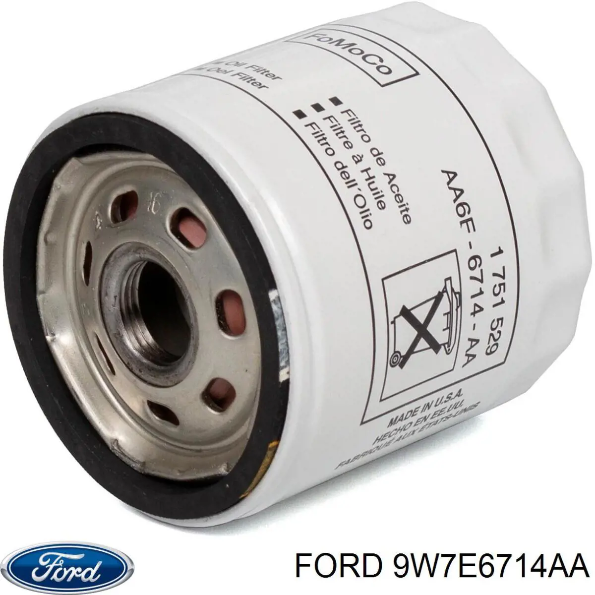 9W7E6714AA Ford Filtro aceite