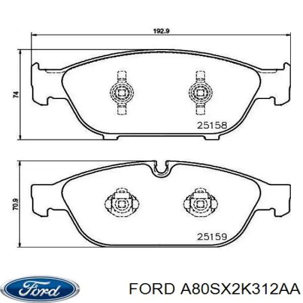 Manguera de freno trasera Ford A80SX2K312AA precio, desde 10,73 EUR