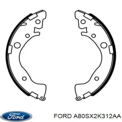 A80SX2K312AA Ford tubo flexible de frenos trasero