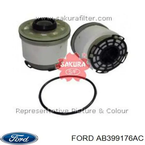 AB399176AC Ford filtro de combustible