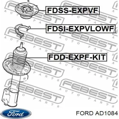 AD1084 Ford soporte amortiguador delantero