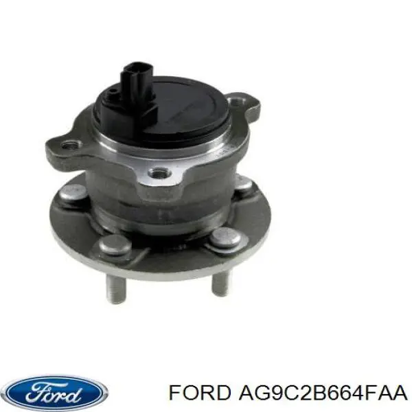 AG9C2B664FAA Ford cubo de rueda trasero