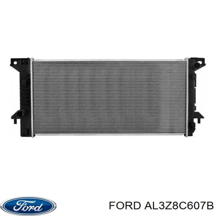 AL3Z8C607B Ford difusor de radiador, ventilador de refrigeración, condensador del aire acondicionado, completo con motor y rodete