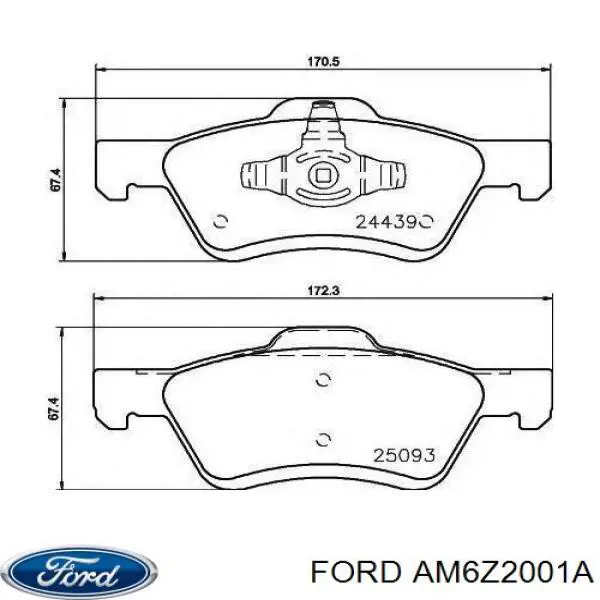 AM6Z2001A Ford Pastillas delanteras