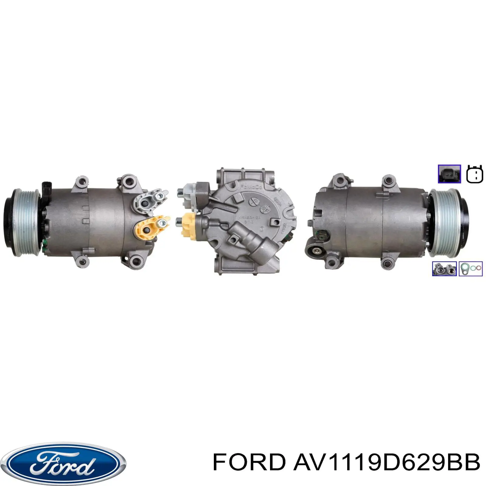 AV1119D629BB Ford compresor de aire acondicionado