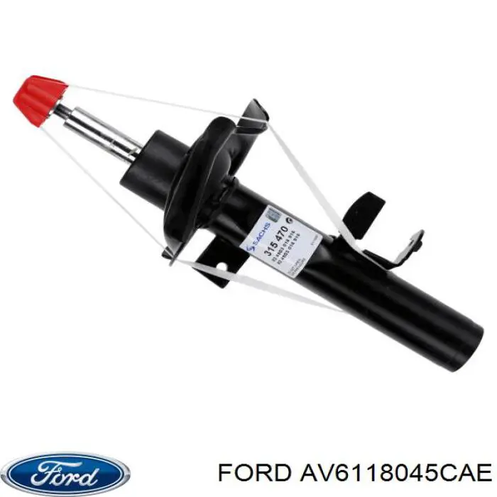 AV6118045CAE Ford amortiguador delantero derecho