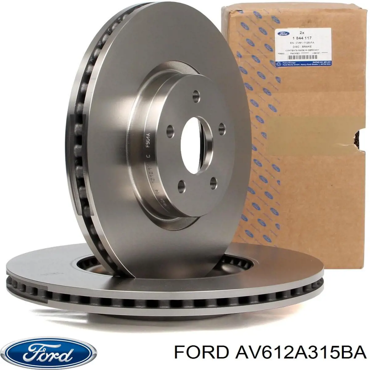 Disco de freno trasero Ford AV612A315BA precio, desde 34,42 EUR