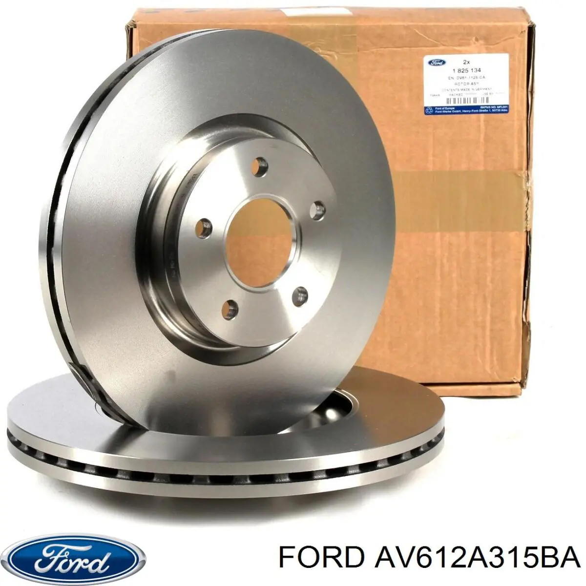 Disco de freno trasero AV612A315BA Ford