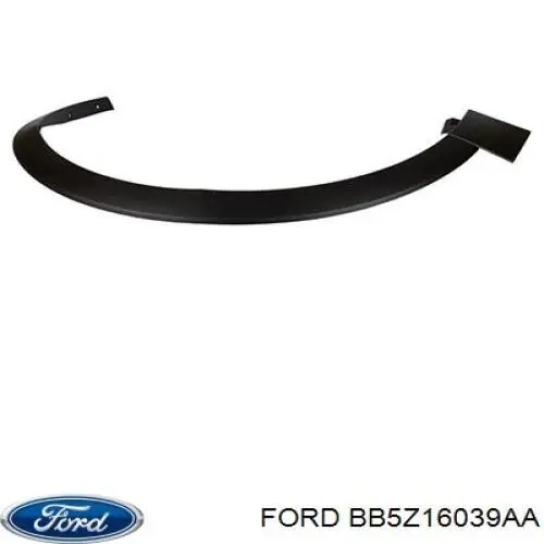 BB5Z16039AA Ford moldura de guardabarro delantero izquierdo