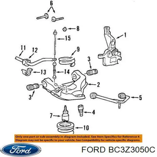 BC3Z3050C Ford rótula de suspensión inferior