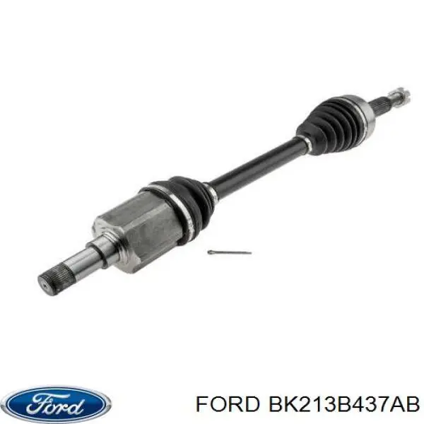 BK213B437AB Ford Semieje delantero izquierdo