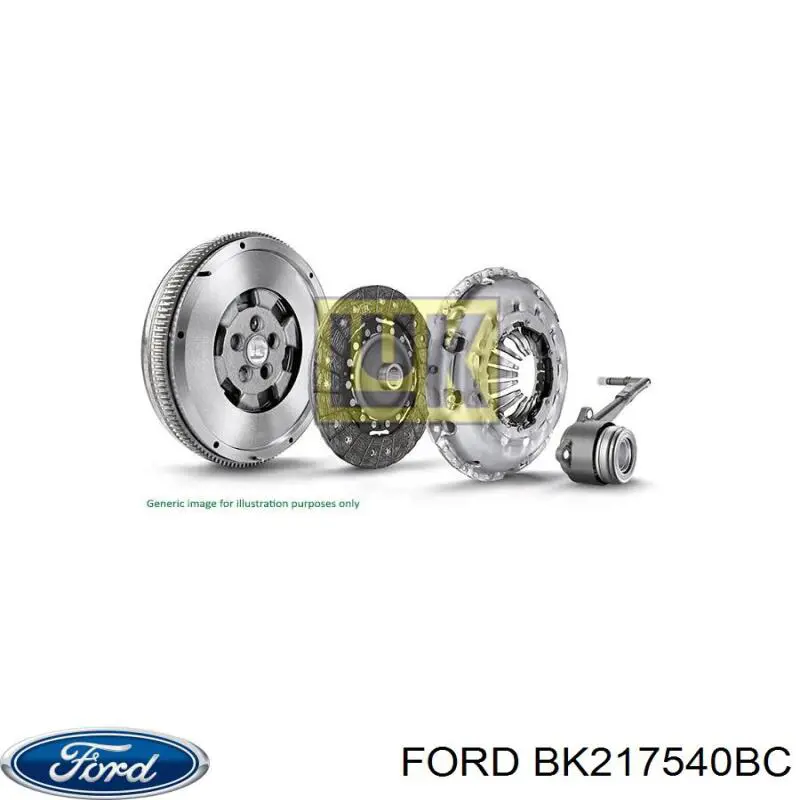 BK217540BC Ford kit de embrague (3 partes)