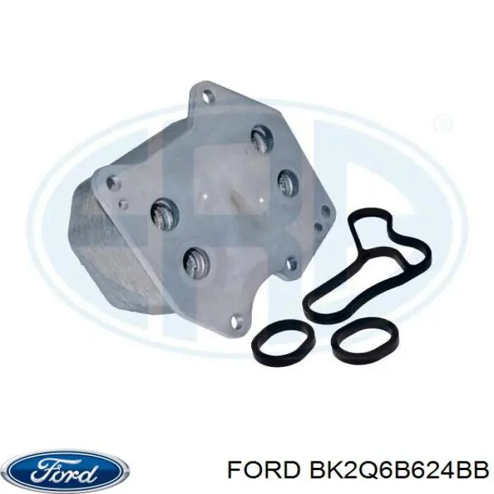 Comprar BK2Q6B624BB Ford Radiador de aceite debajo del filtro