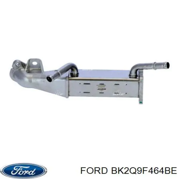 BK2Q9F464BE Ford Enfriador de recirculación de gases de escape EGR