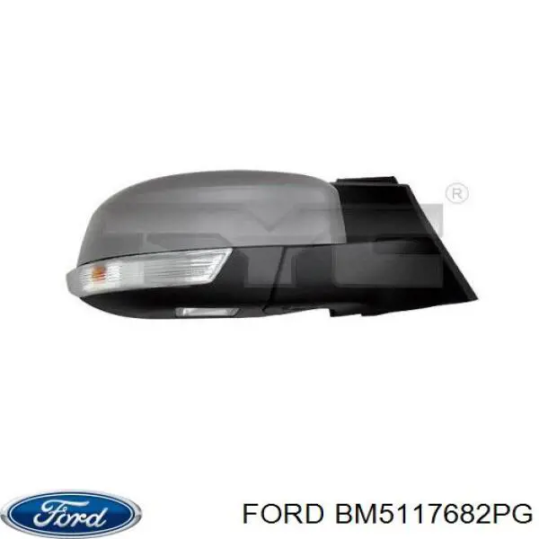 BM5117682PG Ford espejo retrovisor derecho