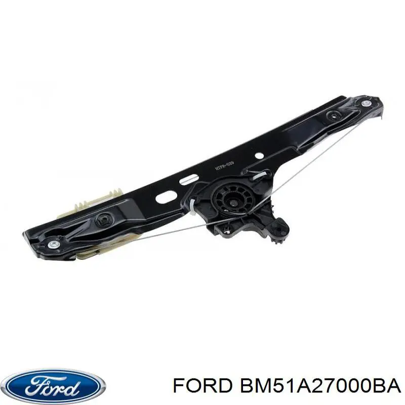 BM51A27000BA Ford mecanismo de elevalunas, puerta trasera derecha