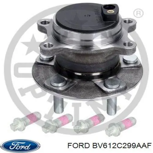 BV612C299AAF Ford cubo de rueda trasero