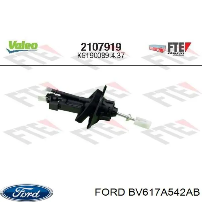 Cilindro maestro de embrague 2107919 VALEO
