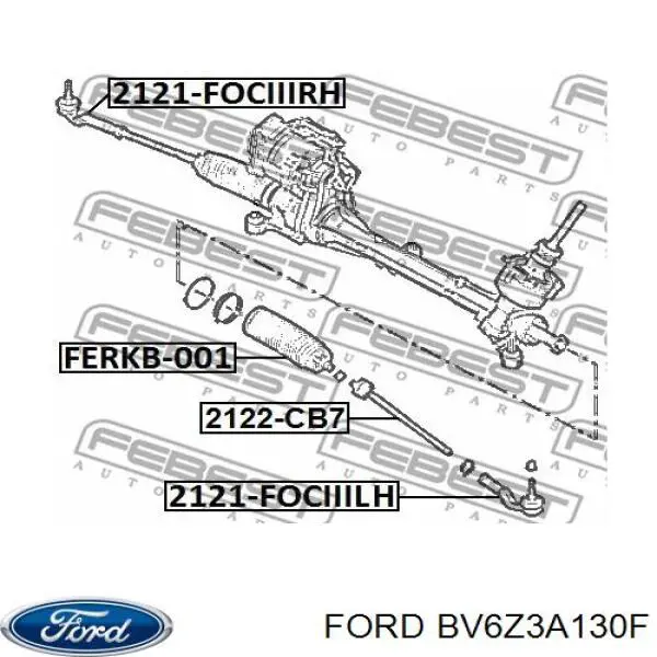 Rótula de barra de acoplamiento Ford BV6Z3A130F precio, desde 5,25 EUR