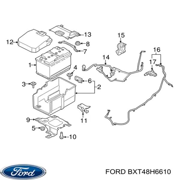 BXT48H6610 Ford Batería Start-Stop