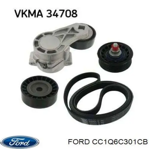 Correa de transmisión trapezoidal Ford CC1Q6C301CB precio, desde 18,69 EUR