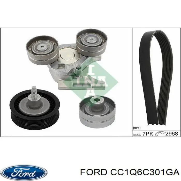 Comprar CC1Q6C301GA Ford Correa trapezoidal