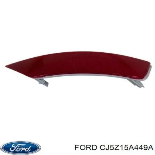 CJ5Z15A449A Ford reflector, parachoques trasero, derecho