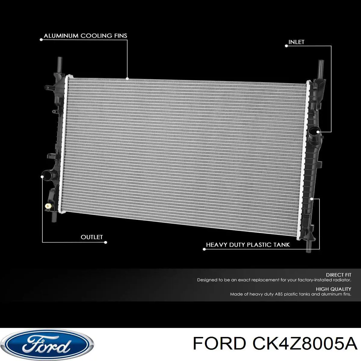 Radiador RAD106 Ford