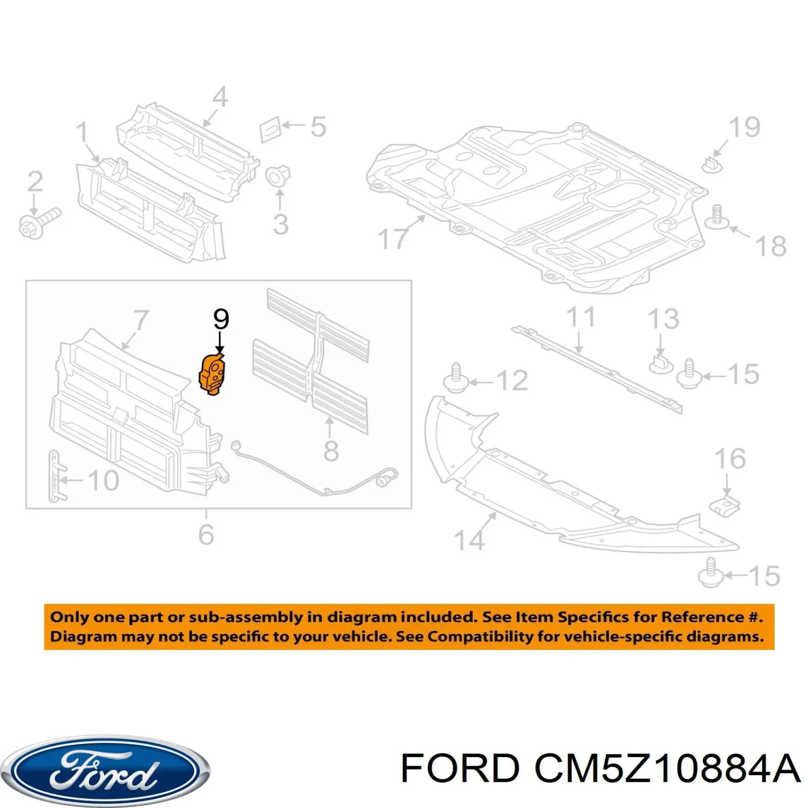 Motor del actuador de la persiana del radiador Ford CM5Z10884A precio, desde 53,72 EUR