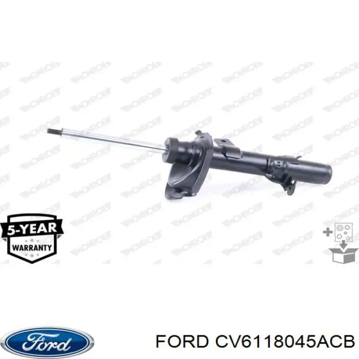 CV6118045ACB Ford amortiguador delantero derecho