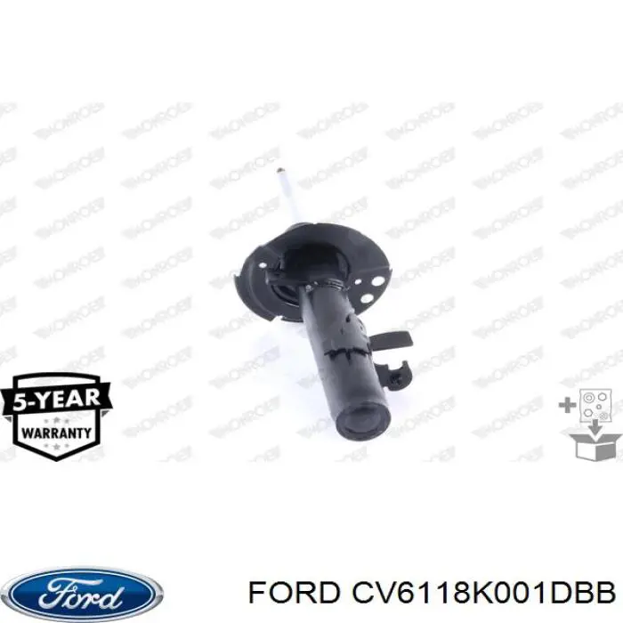 CV6118K001DBB Ford amortiguador delantero izquierdo