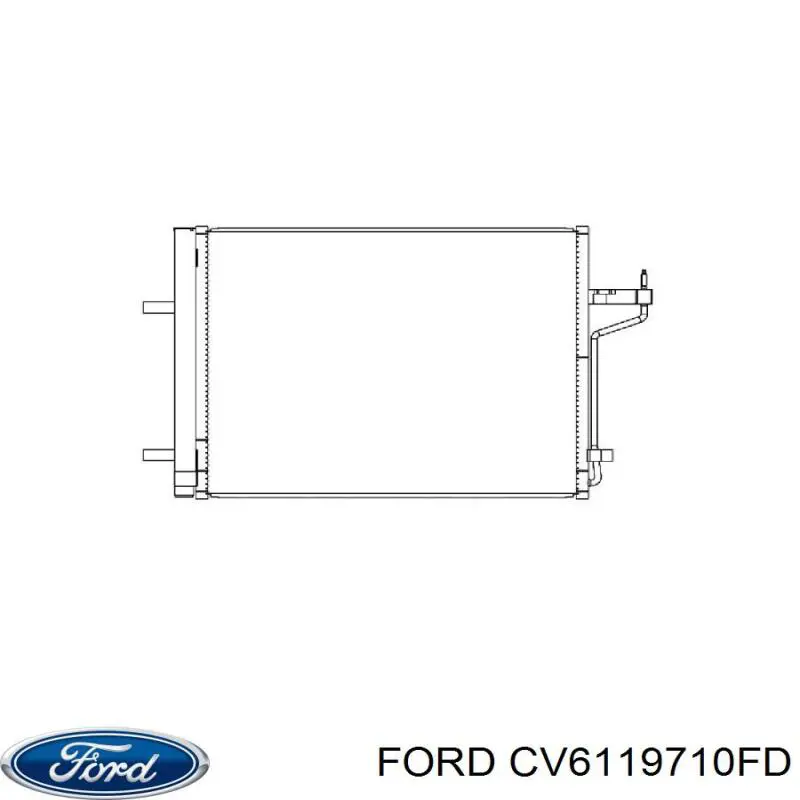 CV6119710FD Ford condensador aire acondicionado