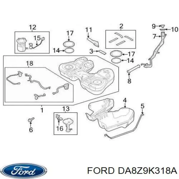DA8Z9K318A Ford 