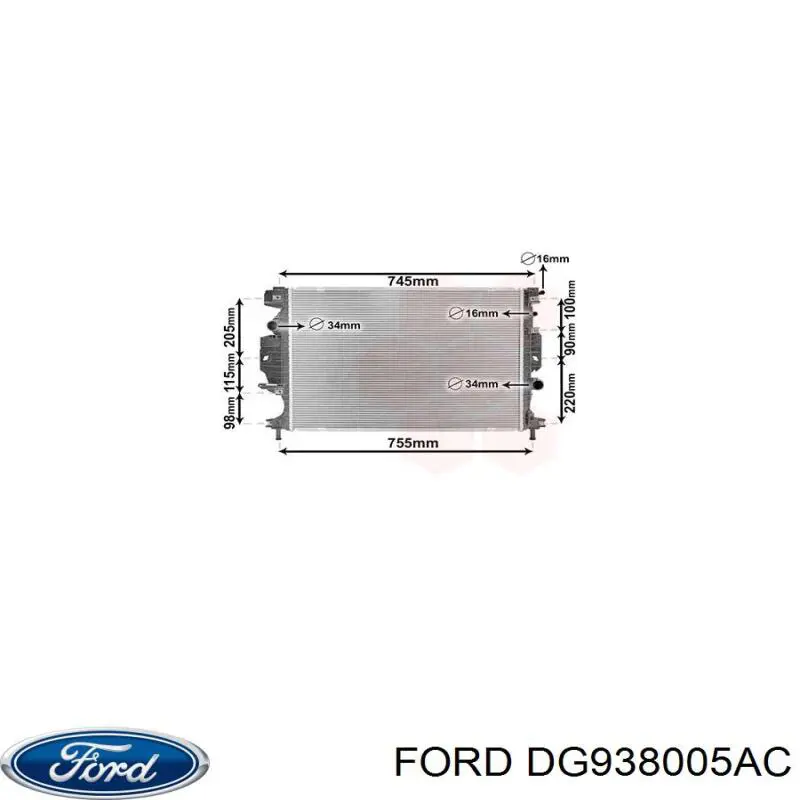 Comprar RAD166 Ford Radiador de auto