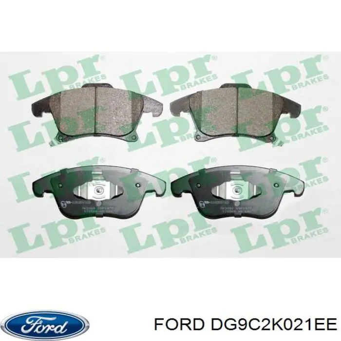 DG9C2K021EE Ford pastillas de freno delanteras