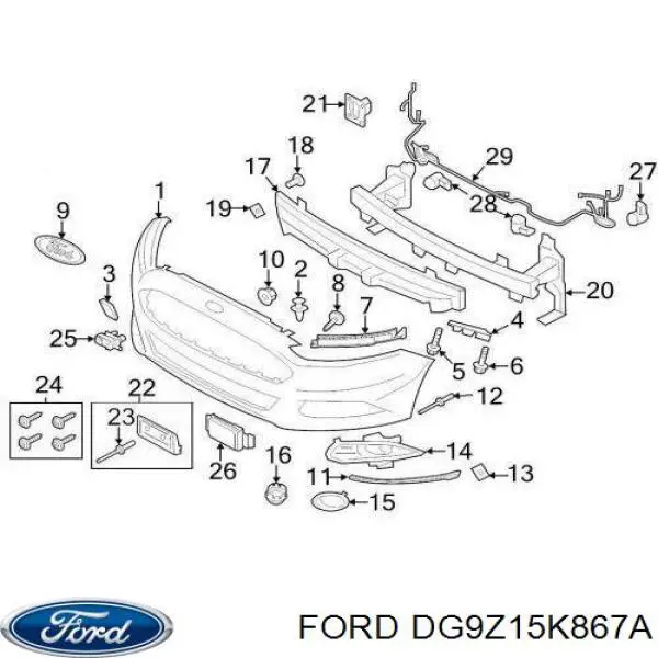 DG9Z15K867A Ford