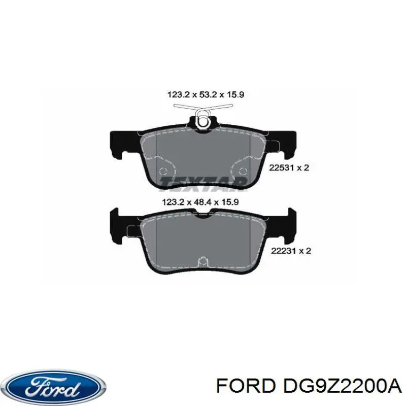 Pastillas traseras Ford DG9Z2200A