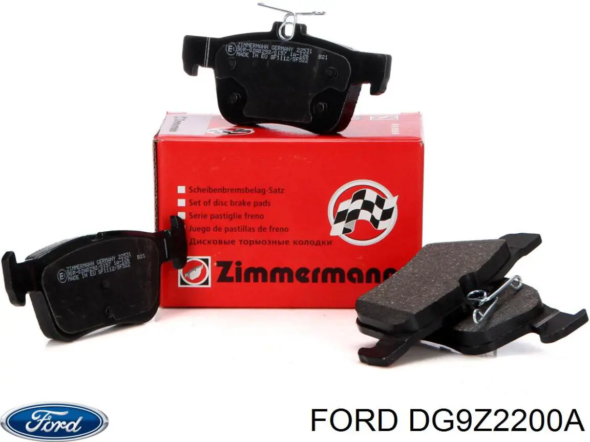 Pastillas de freno traseras DG9Z2200A Ford