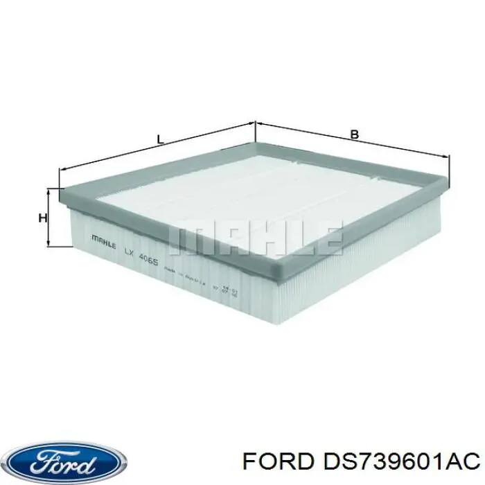 DS739601AC Ford filtro de aire