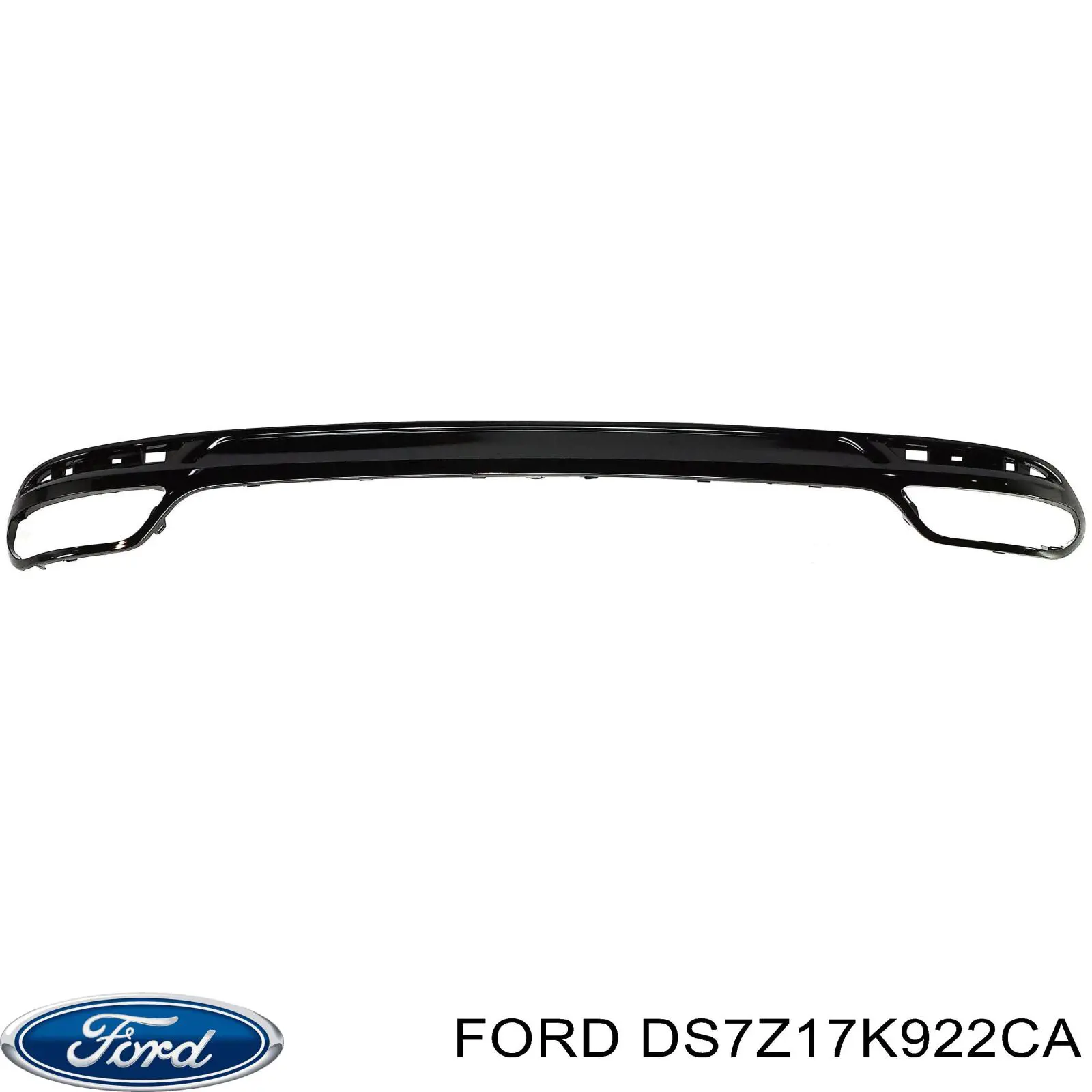 DS7Z17K922CA Ford listón embellecedor/protector, parachoques trasero