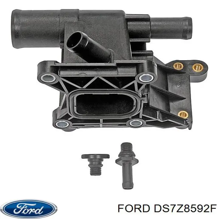 DS7Z8592F Ford caja del termostato