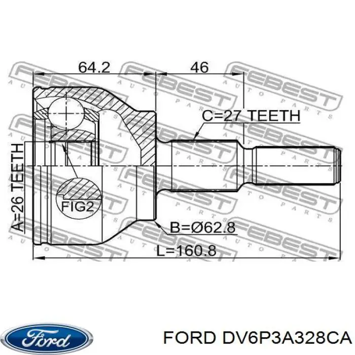 DV6P3A328CA Ford